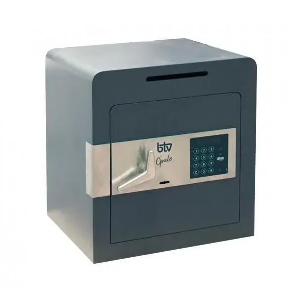 Caja de cobro con ranura para efectivo y documentos