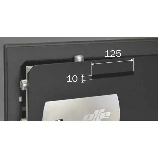Caja de cobro empotrada electrónica con llave