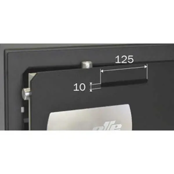 Caja de cobro empotrada electrónica con tirador